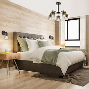 Люстра на штанге Escada D1nasty 2118/5P цвет плафона/подвески Светло-серый, цвет арматуры Бронза, Черный-4