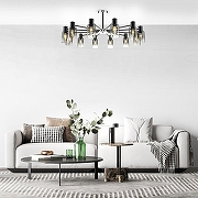 Люстра на штанге Escada Diversity 2120/12P Black цвет плафона/подвески Черный, цвет арматуры Черный-4