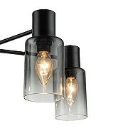 Люстра на штанге Escada D1vers1ty 2120/5P Black цвет плафона/подвески Черный, цвет арматуры Черный-2