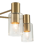 Люстра на штанге Escada D1vers1ty 2120/5P Gold цвет плафона/подвески Прозрачный, цвет арматуры Золото-2