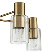 Люстра на штанге Escada D1vers1ty 2120/5P Gold цвет плафона/подвески Прозрачный, цвет арматуры Золото-3