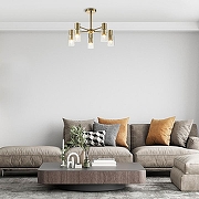 Люстра на штанге Escada D1vers1ty 2120/5P Gold цвет плафона/подвески Прозрачный, цвет арматуры Золото-4