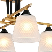 Люстра на штанге Escada Deutzia 2128/4P цвет золото, черный-1