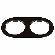 Рамка на 2 светильника Lightstar Domino 214657 цвет Черный