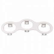 Рамка на 3 светильника Lightstar Dom1no 214696 цвет Белый
