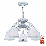 Люстра F-promo Amanda 2150-5PC цвет плафона/подвески Белый, Прозрачный, цвет арматуры Белый
