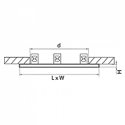Рамка на 3 светильника Lightstar 1ntero 16 217537 цвет Черный-1