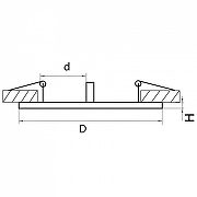 Рамка на 2 светильника Lightstar 1ntero 16 217627 цвет Черный-1