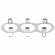 Рамка на 3 светильника Lightstar 1ntero 16 217636 цвет Белый