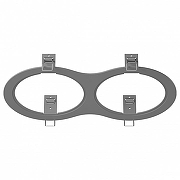 Рамка на 2 светильника Lightstar 1ntero 111 217929 цвет Серый
