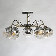 Люстра на штанге De City Вита 220013805 цвет плафона/подвески Латунь, Прозрачный, цвет арматуры Латунь-2