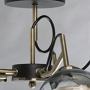 Люстра на штанге De City Вита 220013805 цвет плафона/подвески Латунь, Прозрачный, цвет арматуры Латунь-6