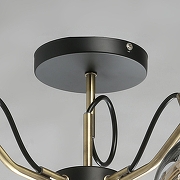 Люстра на штанге De City Вита 220013805 цвет плафона/подвески Латунь, Прозрачный, цвет арматуры Латунь-8