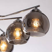 Люстра на штанге De City Вита 220013906 цвет плафона/подвески Дымчатый, цвет арматуры Белый, Хром-3