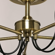 Люстра на штанге De City Вита 16 220014305 цвет плафона/подвески Белый, цвет арматуры Латунь-5