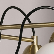 Люстра на штанге De City Вита 16 220014305 цвет плафона/подвески Белый, цвет арматуры Латунь-6