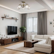 Люстра на штанге De City Вита 16 220014305 цвет плафона/подвески Белый, цвет арматуры Латунь-8