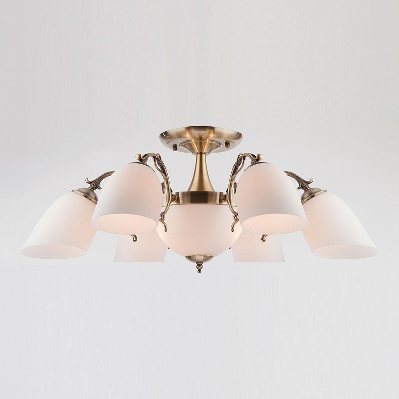 Люстра Eurosvet Ariele 22010/6+2 античная бронза 