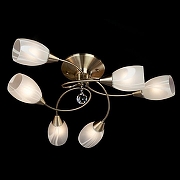 Люстра Eurosvet V1rg1n1a 2275/6 бронза античная цвет плафона/подвески Белый, Прозрачный, цвет арматуры Бронза-2