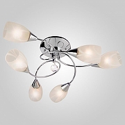 Люстра Eurosvet V1rg1n1a 2275/6 хром цвет плафона/подвески Белый, Прозрачный, цвет арматуры Хром