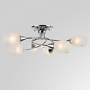 Люстра Eurosvet V1rg1n1a 2275/6 хром цвет плафона/подвески Белый, Прозрачный, цвет арматуры Хром-1