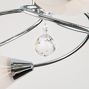 Люстра Eurosvet V1rg1n1a 2275/6 хром цвет плафона/подвески Белый, Прозрачный, цвет арматуры Хром-3