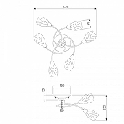 Люстра Eurosvet V1rg1n1a 2275/6 хром цвет плафона/подвески Белый, Прозрачный, цвет арматуры Хром-4