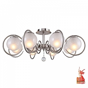 Люстра на штанге F-promo Fabbio 2349-8U цвет плафона/подвески Белый, Прозрачный, цвет арматуры Никель