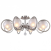 Люстра на штанге F-promo Fabbio 2349-8U цвет плафона/подвески Белый, Прозрачный, цвет арматуры Никель-1