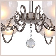 Люстра на штанге F-promo Fabbio 2349-8U цвет плафона/подвески Белый, Прозрачный, цвет арматуры Никель-3