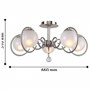 Люстра на штанге F-promo Fabbio 2349-8U цвет плафона/подвески Белый, Прозрачный, цвет арматуры Никель-4