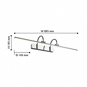Подсветка для картин Favourite Strenuus 2431-3W цвет плафона/подвески Хром, цвет арматуры Хром-2