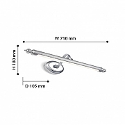 Подсветка для картин Favourite Artifex 2434-2W цвет плафона/подвески Хром, цвет арматуры Хром-3