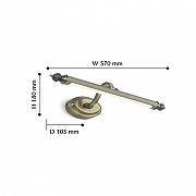 Подсветка для картин Favourite Artifex 2435-1W цвет плафона/подвески Бронза, цвет арматуры Бронза-4