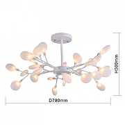 Люстра на штанге F-promo Skein 2479-10P цвет плафона/подвески Белый, цвет арматуры Белый-2