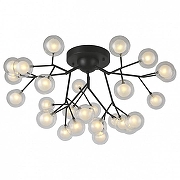 Люстра F-promo Ligamentum 2481-9U цвет плафона/подвески Белый, Прозрачный, цвет арматуры Черный-1