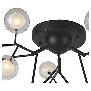 Люстра F-promo Ligamentum 2481-9U цвет плафона/подвески Белый, Прозрачный, цвет арматуры Черный-2