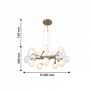 Люстра Favourite Babylon 2515-10P цвет плафона/подвески Белый, цвет арматуры Золото-4