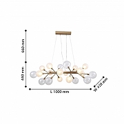 Люстра Favourite Babylon 2515-12P цвет плафона/подвески Белый, цвет арматуры Золото-4