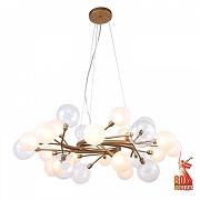 Люстра на штанге Favourite Babylon 2515-15P цвет плафона/подвески Белый, цвет арматуры Золото