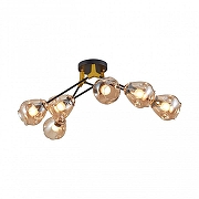 Люстра Arte Milano AMALFI 252588/6 Br цвет плафона/подвески Коричневый, цвет арматуры Золото, Черный-4