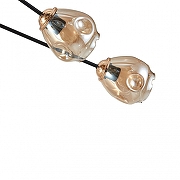 Люстра Arte Milano AMALFI 252588/6 Br цвет плафона/подвески Коричневый, цвет арматуры Золото, Черный-6