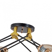 Люстра Arte Milano AMALFI 252588/8 Br цвет плафона/подвески Коричневый, цвет арматуры Золото, Черный-4