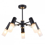 Люстра на штанге F-promo Viator 2558-5P цвет плафона/подвески Белый, цвет арматуры Золото, Черный-1