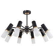 Люстра на штанге F-promo Viator 2558-8P цвет плафона/подвески Белый, цвет арматуры Золото, Черный