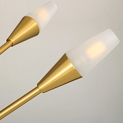 Люстра Favourite Incognita 2565-6P цвет плафона/подвески Белый, цвет арматуры Латунь, Черный-2