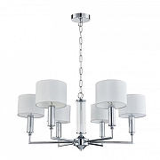Люстра Favourite Laciness 2607-6P цвет плафона/подвески Белый, Прозрачный, цвет арматуры Хром-1