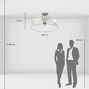 Люстра на штанге MW-Light Олимпия 29 261019505 цвет хром-6