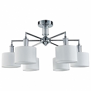 Люстра на штанге Favourite Laciness 2611-6P цвет плафона/подвески Белый, Прозрачный, цвет арматуры Хром