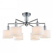 Люстра на штанге Favourite Laciness 2611-6P цвет плафона/подвески Белый, Прозрачный, цвет арматуры Хром-1